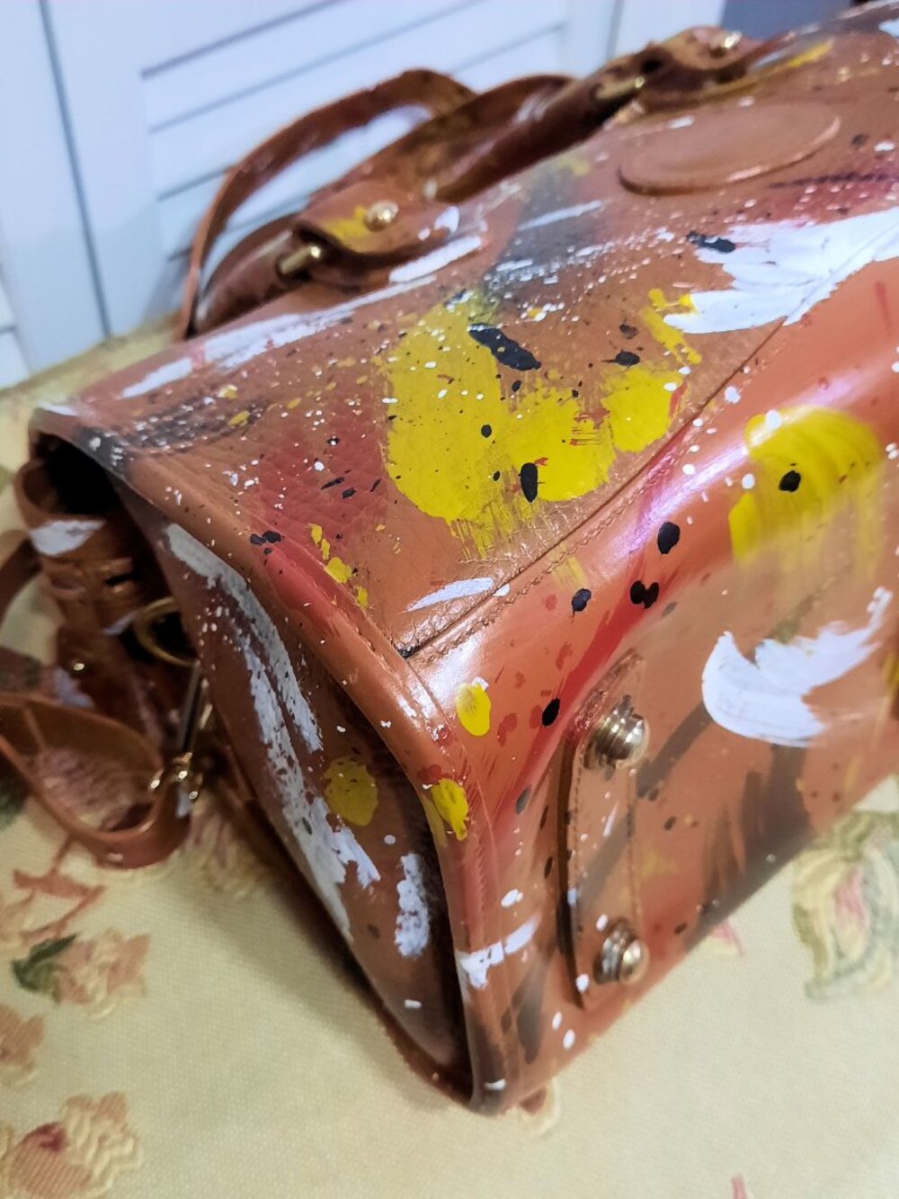 Vintage Dooney & Bourke Dipinta Inspired Satchel - Picture 10 of 16